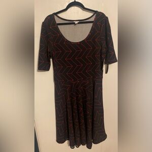 LulaRoe Nicole Tiered Dress, 2XL